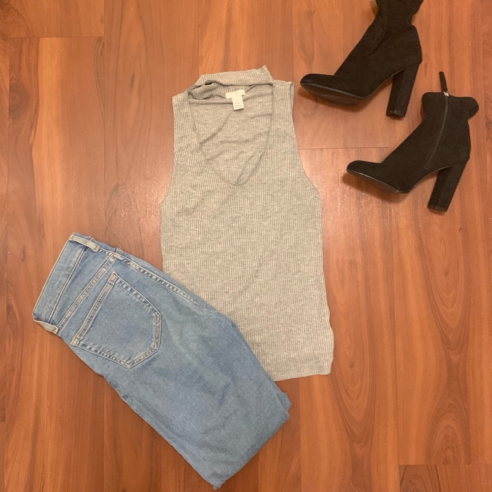 BP Mock Neck Cut-Out Tank